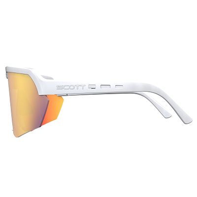 Превью  Велоочки SCOTT Sport Shield White Matt, Линзы: Red Crome (281188-0196192)